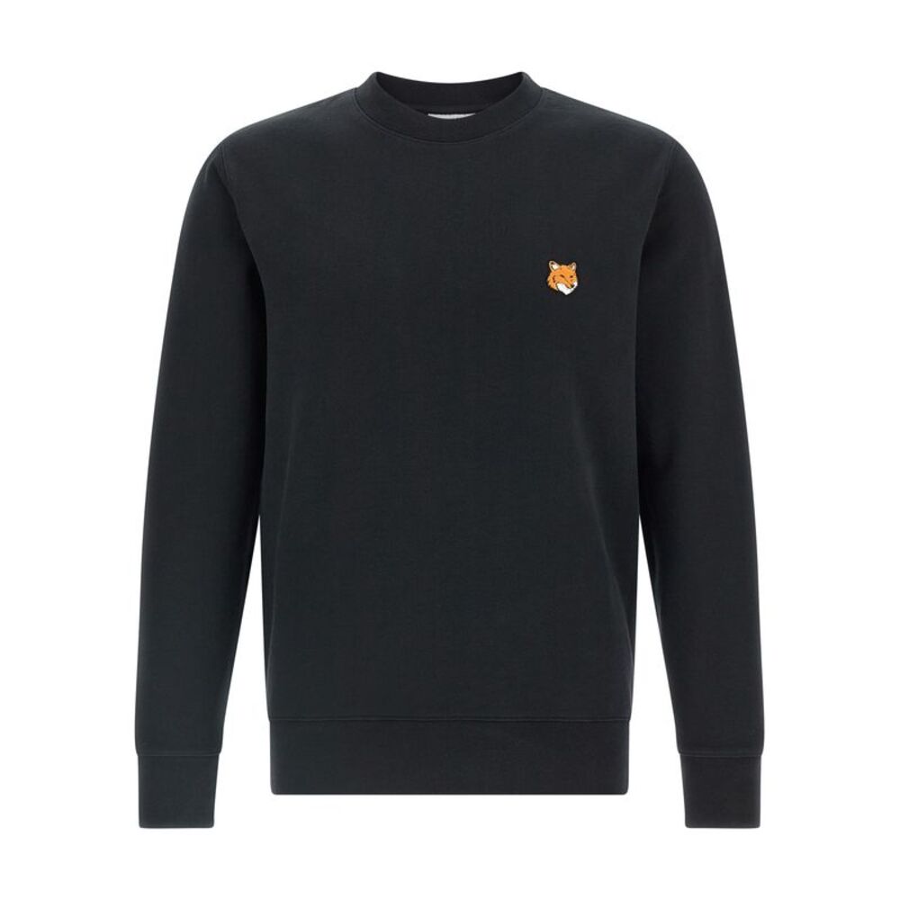 Maison Kitsuné Black Cotton Men's Sweatshirt